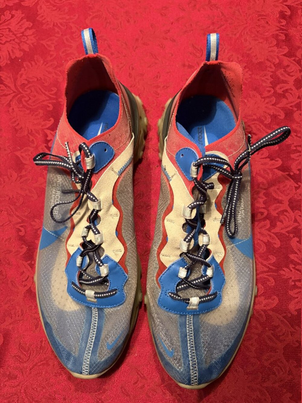 Nike x Undercover React Element 87 Blue Red Size Men's 13